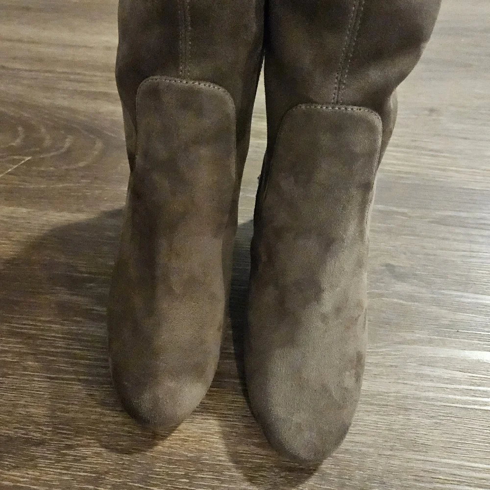 New Michael Kors Women's Over The Knee Boots Stretch Faux Suede Sz 7